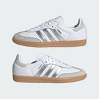 Adidas Samba Og Cloud White Silver Metallic Branco