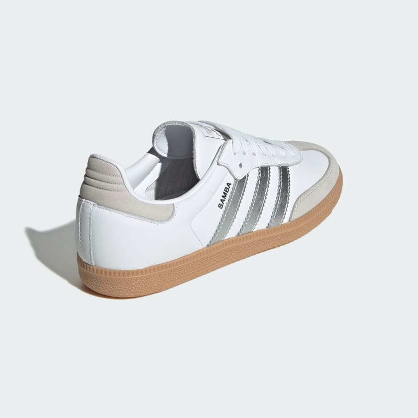 Adidas Samba Og Cloud White Silver Metallic Branco